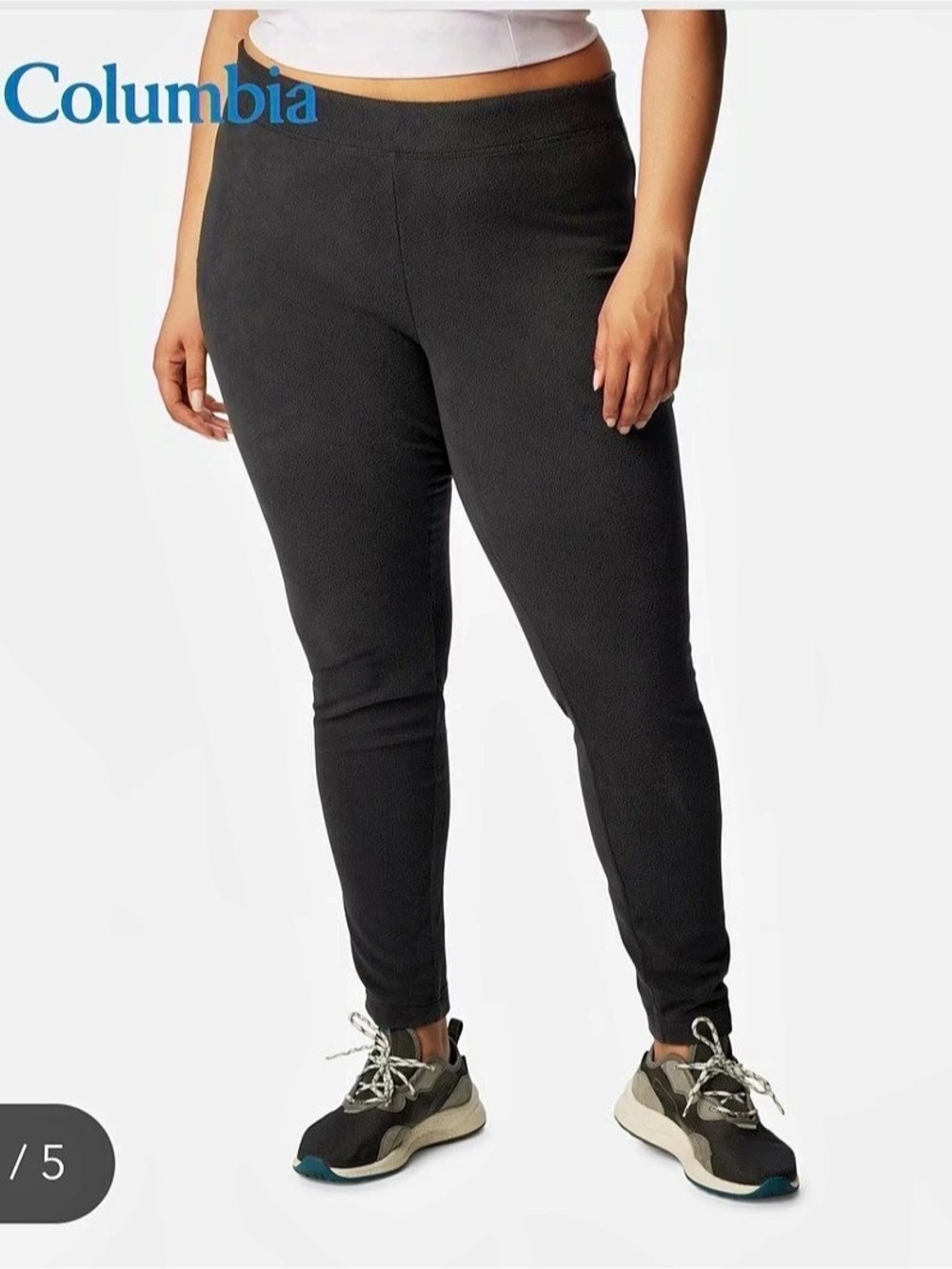 Columbia Black Fleece Leggings Like New